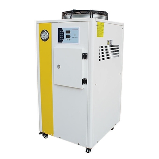 Air cooled industrial water chiller yellow